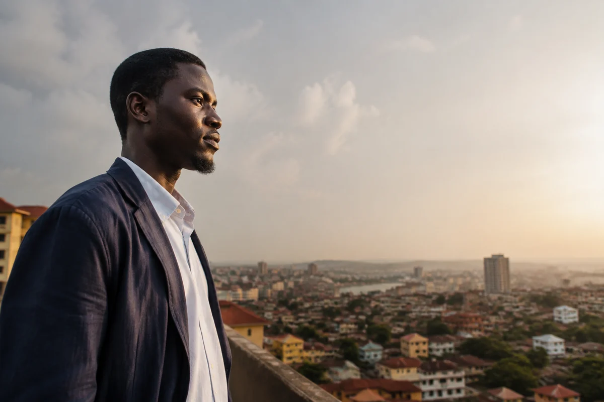 Jeune professionnel guinéen tourné vers Conakry